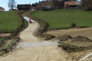 Gradnja nadomestne ceste – Halarjev hrib 1